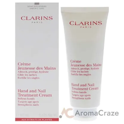 Picture of Hand and Nail Treatment Cream by Clarins for Unisex - 3.4 oz Cream