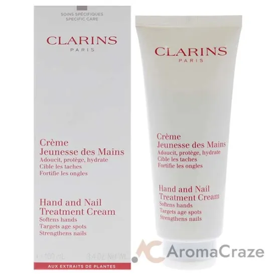 Picture of Hand and Nail Treatment Cream by Clarins for Unisex - 3.4 oz Cream