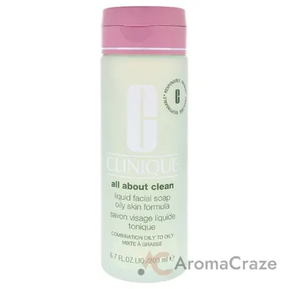 Picture of All About Clean Liquid Facial Soap Oily Skin Formula by Clinique for Unisex - 6.7 oz Soap