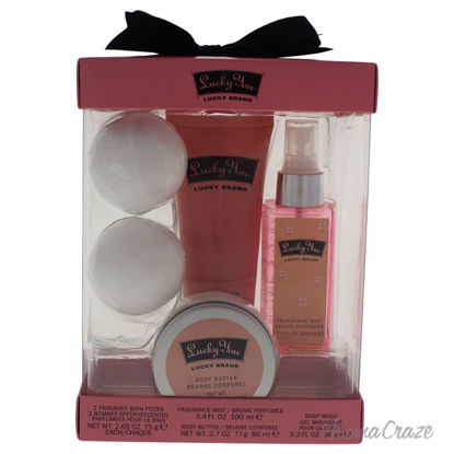 Lucky Brand Lucky You 3.4oz Fragrance Mist, 3.3oz Body Wash,