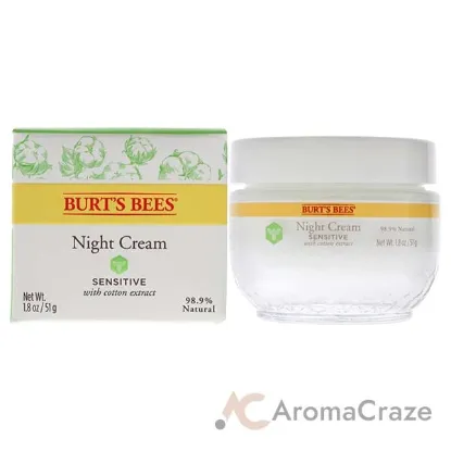 Picture of Sensitive Night Cream by Burts Bees for Unisex - 1.8 oz Cream