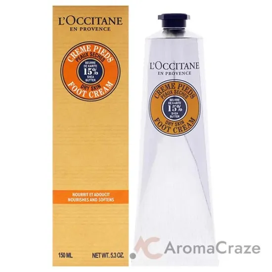 Picture of Shea Butter Foot Cream - Dry Skin by LOccitane for Unisex - 5.3 oz Cream