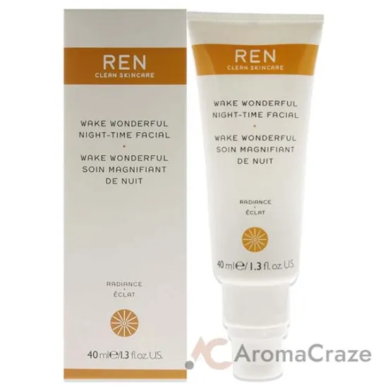 Picture of Wake Wonderful Night-Time Facial by REN for Unisex - 1.3 oz Treatment