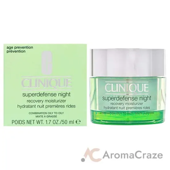 Picture of Superdefense Night Recovery Moisturizer - Combination Oily To Oily by Clinique for Women - 1.7 oz Moisturizer