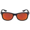 Picture of Ray Ban RJ 9052S 100S-6Q - Black-Red by Ray Ban for Kids - 47-15-125 mm Sunglasses