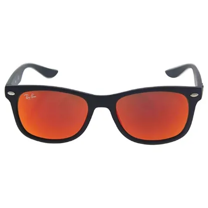 Picture of Ray Ban RJ 9052S 100S-6Q - Black-Red by Ray Ban for Kids - 48-16-130 mm Sunglasses