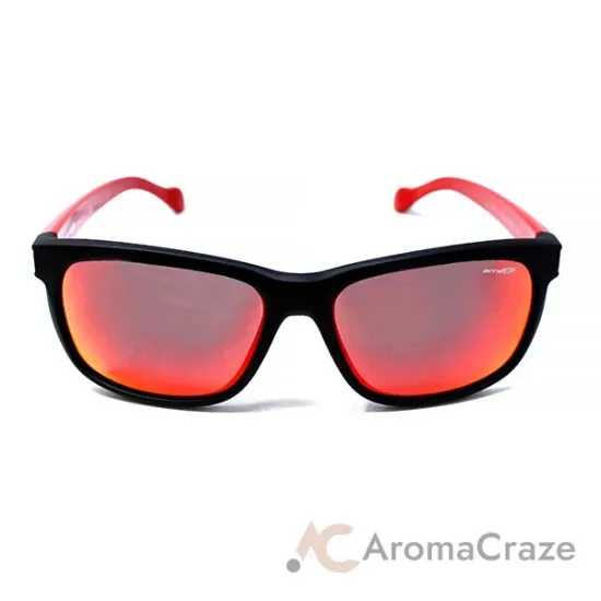 Picture of Arnette AN 4196 2242-6Q Slacker - Fuzzy Black-Red by Arnette for Men - 56-19-135 mm Sunglasses