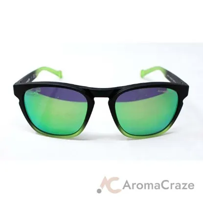 Picture of Arnette AN 4203 2255-1I Groove-Fuzzy Black Taslucent Lime-DarkGreyGreenPolarized by Arnette for Men - 55-20-135 mm Sunglasses
