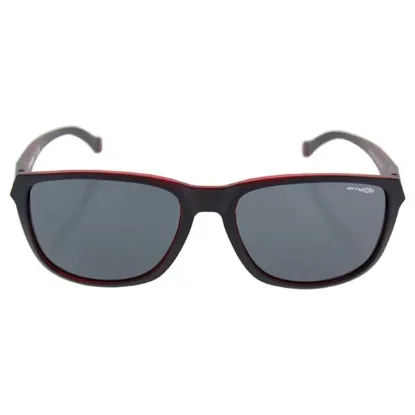 Picture of Arnette AN 4214 2312-87 Straight Cut - Matte Black On Opal Red-Gray by Arnette for Men - 58-17-145 mm Sunglasses