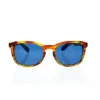 Picture of Burberry BE 4214 3550-80 - Amber Horn-Dark Blue by Burberry for Men - 55-20-140 mm Sunglasses