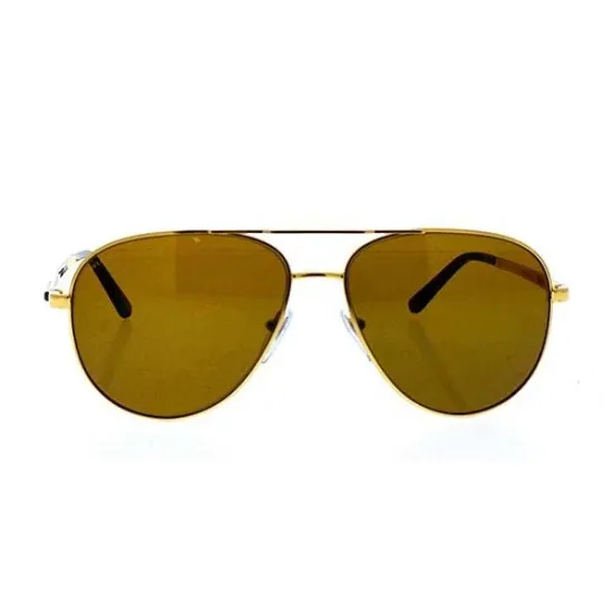 Picture of Bvlgari BV5029K 391-83 - Gold Plated-Brown Polarized by Bvlgari for Men - 61-15-140 mm Sunglasses