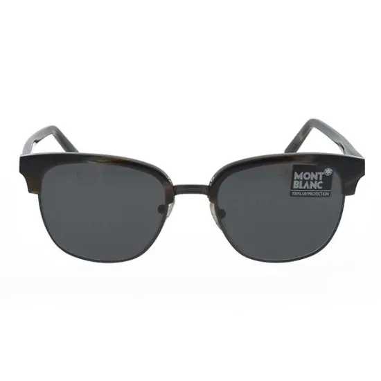 Picture of Mont Blanc MB515S 50A - Dark Brown-Smoke by Mont Blanc for Men - 53-19-145 mm Sunglasses