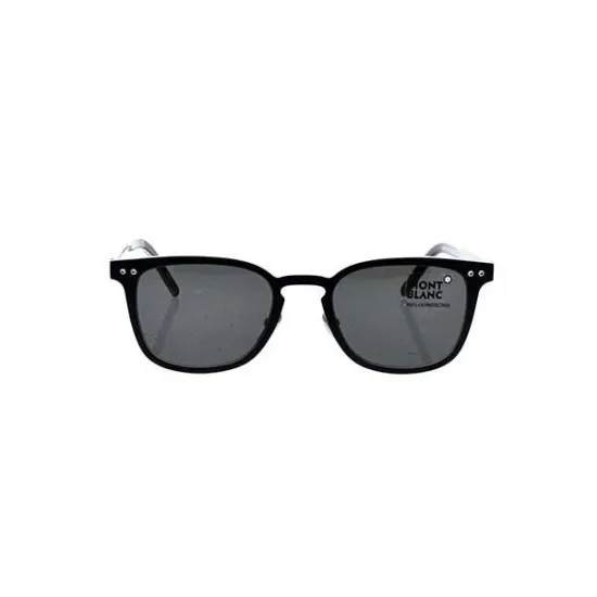 Picture of Mont Blanc MB584S 02A - Matte Black-Smoke by Mont Blanc for Men - 51-20-145 mm Sunglasses