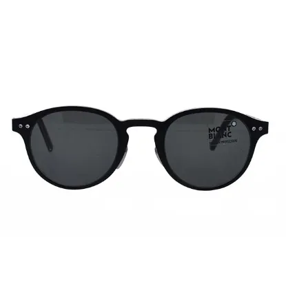 Picture of Mont Blanc MB585S 02A - Matte Black-Smoke by Mont Blanc for Men - 50-24-145 mm Sunglasses