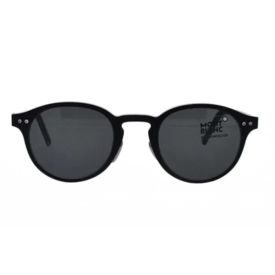 Picture of Mont Blanc MB585S 02A - Matte Black-Smoke by Mont Blanc for Men - 50-24-145 mm Sunglasses