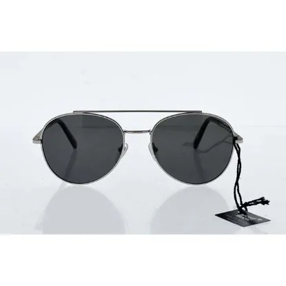 Picture of Mont Blanc MB605S 16D - Shiny Palladium-Smoke Polarized by Mont Blanc for Men - 56-18-145 mm Sunglasses