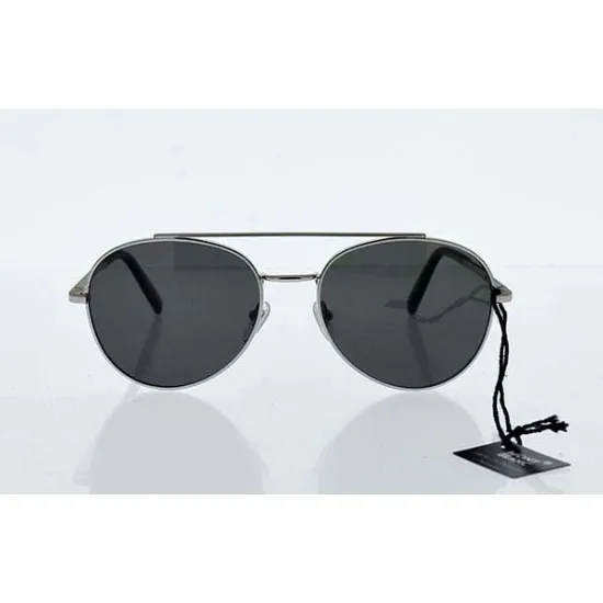 Picture of Mont Blanc MB605S 16D - Shiny Palladium-Smoke Polarized by Mont Blanc for Men - 56-18-145 mm Sunglasses