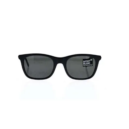 Picture of Mont Blanc MB607S 20A - Black-Smoke by Mont Blanc for Men - 53-20-145 mm Sunglasses