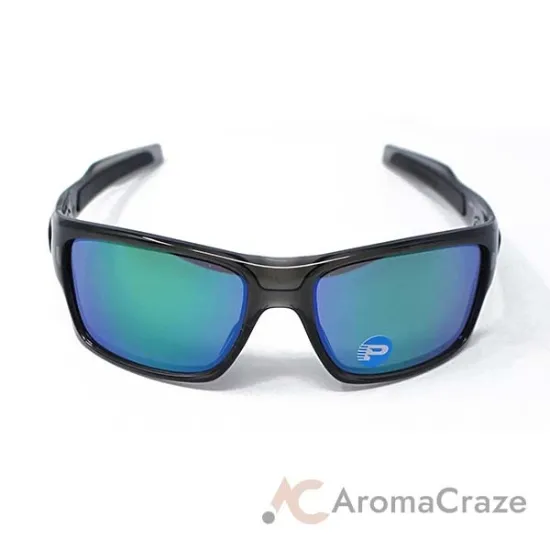 Picture of Oakley OO9263-09 Turbine - Grey Smoke-Jade Iridium Polarized by Oakley for Men - 65-17-132 mm Sunglasses