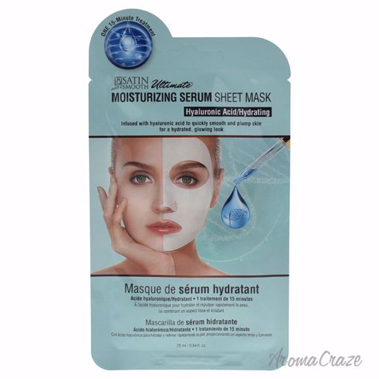 Satin Smooth Moisturizing Serum Sheet Mask Unisex 0.84 oz