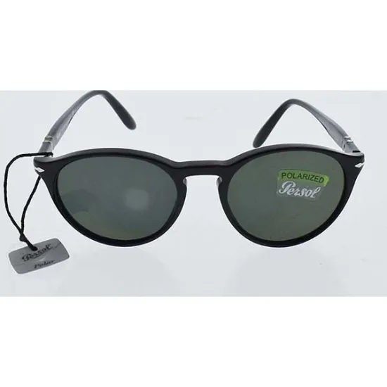 Picture of Persol PO3092SM 9014-58 - Black-Green Polarized by Persol for Men - 50-19-145 mm Sunglasses