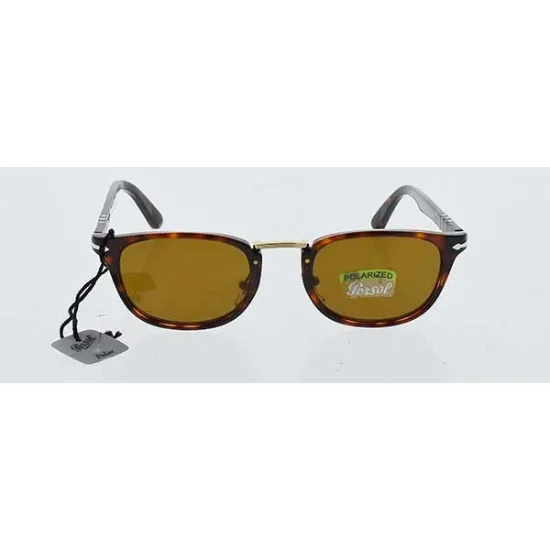 Picture of Persol PO3127S 24-57 - Havana-Brown Polarized by Persol for Men - 50-22-145 mm Sunglasses
