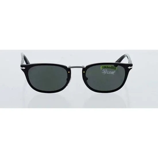 Picture of Persol PO3127S 95-58 - Black-Green Polarized by Persol for Men - 52-22-145 mm Sunglasses