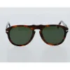 Picture of Persol PO649 108-58 - Caffe-Green Polarized by Persol for Men - 52-20-135 mm Sunglasses