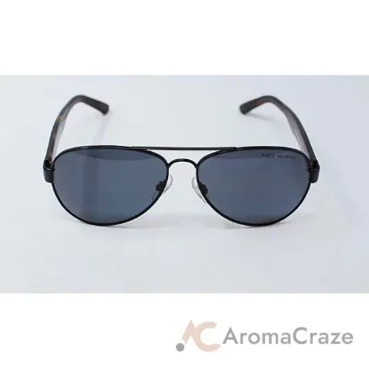 Picture of Polo Ralph Lauren PH 3096 9267-81 - Semi Shiny Black-Grey Polarized by Ralph Lauren for Men - 59-14-145 mm Sunglasses