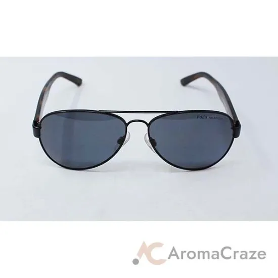 Picture of Polo Ralph Lauren PH 3096 9267-81 - Semi Shiny Black-Grey Polarized by Ralph Lauren for Men - 59-14-145 mm Sunglasses