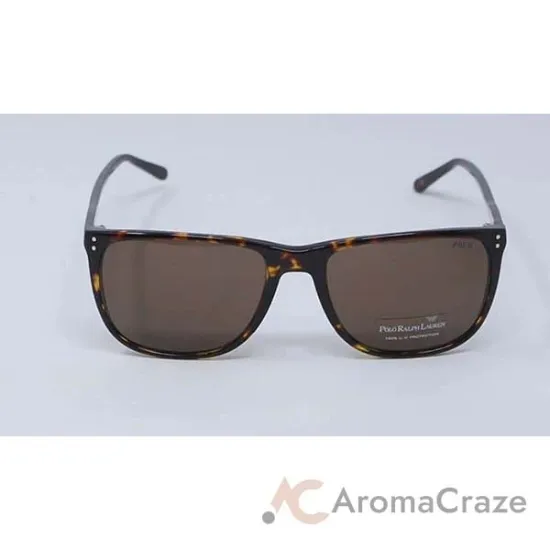 Picture of Polo Ralph Lauren PH 4102 5003-73 - Dark Havana-Brown by Ralph Lauren for Men - 55-18-145 mm Sunglasses