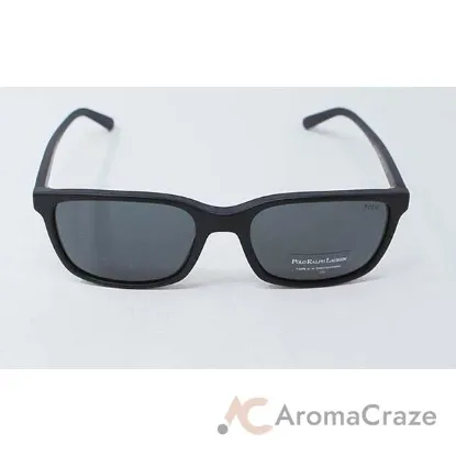Picture of Polo Ralph Lauren PH 4103 5284-87 - Matte Black-Grey by Ralph Lauren for Men - 56-19-145 mm Sunglasses