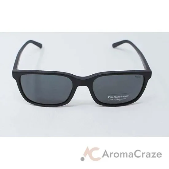 Picture of Polo Ralph Lauren PH 4103 5284-87 - Matte Black-Grey by Ralph Lauren for Men - 56-19-145 mm Sunglasses