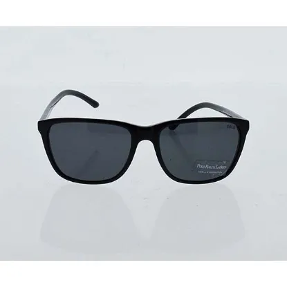 Picture of Polo Ralph Lauren PH 4108 5001-87 - Shiny Black -Dark Grey by Ralph Lauren for Men - 57-17-145 mm Sunglasses
