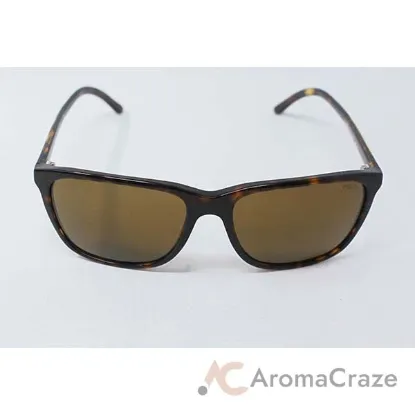 Picture of Polo Ralph Lauren PH 4108 5003-73 - Shiny Dark Havana-Olive Green by Ralph Lauren for Men - 57-17-145 mm Sunglasses