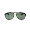 Picture of Prada SPS 55Q DG0-5X1 - Black Matte-Green Polarized by Prada for Men - 62-14-140 mm Sunglasses