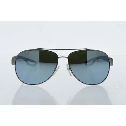 Picture of Prada SPS 55Q QFP-5K2 - Silver Rubber-Green Silver by Prada for Men - 59-14-140 mm Sunglasses