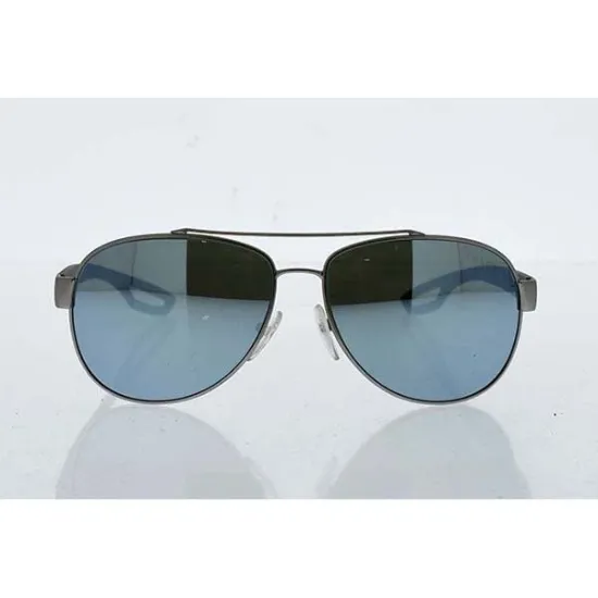 Picture of Prada SPS 55Q QFP-5K2 - Silver Rubber-Green Silver by Prada for Men - 59-14-140 mm Sunglasses