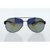 Picture of Prada SPS 55Q TIG-4J2 - Grey Rubber-Emerald Iridium by Prada for Men - 59-14-140 mm Sunglasses