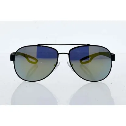 Picture of Prada SPS 55Q TIG-4J2 - Grey Rubber-Emerald Iridium by Prada for Men - 59-14-140 mm Sunglasses