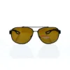 Picture of Prada SPS 58Q DG0-5Y1 - Black Rubber-Brown Polarized by Prada for Men - 60-12-140 mm Sunglasses