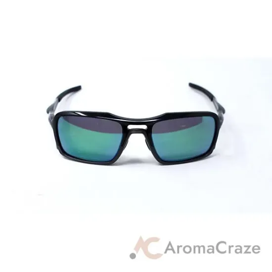 Picture of Oakley Triggerman OO9314-02 - Polished Black-Jade Iridium Polarized by Oakley for Unisex - 56-20-141 mm Sunglasses