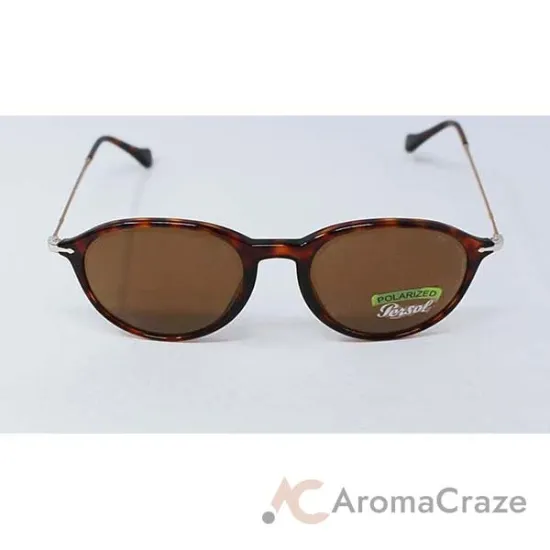 Picture of Persol PO3125S 24-57 Reflex Edition - Havana-Brown Polarized by Persol for Unisex - 49-19-140 mm Sunglasses
