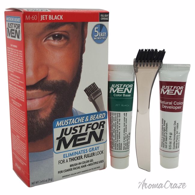 Just For Men Brush In Color Gel Mustache Beard Jet Black M 60
