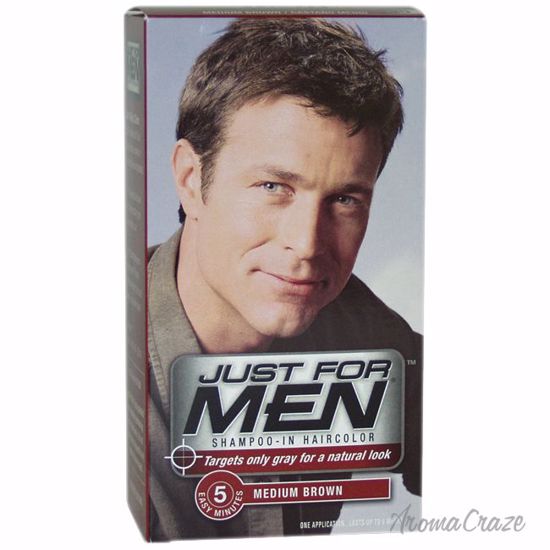 Just For Men Shampoo In Hair Color Medium Brown 35 Hair Color For Men 1 Application