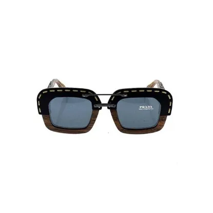 Picture of Prada SPR 26R UA6-1A1 - Nut Canaletto Black Leather-Grey Gradient by Prada for Unisex - 51-25-140 mm Sunglasses