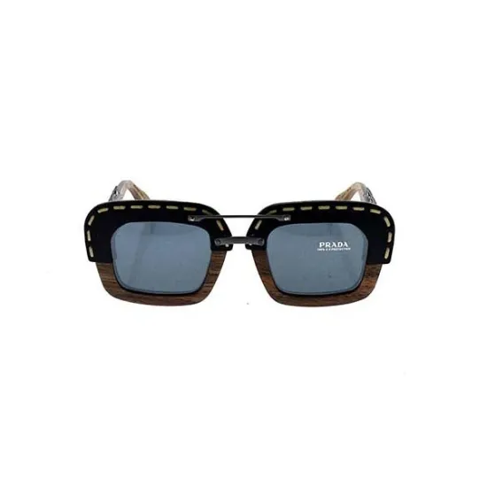 Picture of Prada SPR 26R UA6-1A1 - Nut Canaletto Black Leather-Grey Gradient by Prada for Unisex - 51-25-140 mm Sunglasses