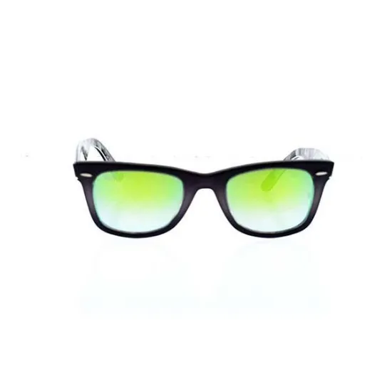 Picture of Ray Ban RB 2140 1199-4J Wayfarer - Grey Black-Green Gradient Flash by Ray Ban for Unisex - 50-22-150 mm Sunglasses
