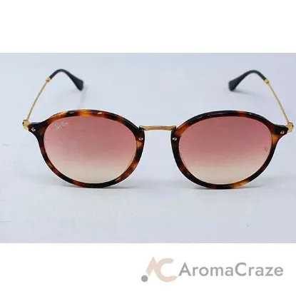 Picture of Ray Ban RB 2447 1160-70 - Spotted Brown Havana-Copper Flash Gradient by Ray Ban for Unisex - 52-21-145 mm Sunglasses