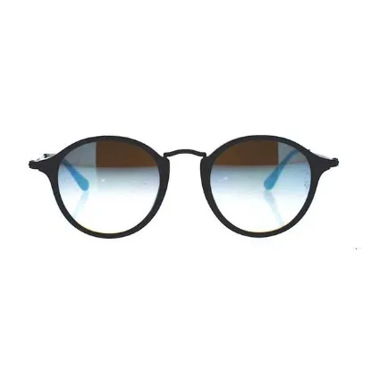 Picture of Ray Ban RB 2447 901-40 - Black-Blue Gradient Flash by Ray Ban for Unisex - 49-21-145 mm Sunglasses